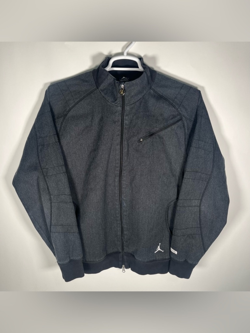 Y2K Nike Jordan Brand Men’s Zip Up Bomber Jacket Streetwear 23 Concord Large